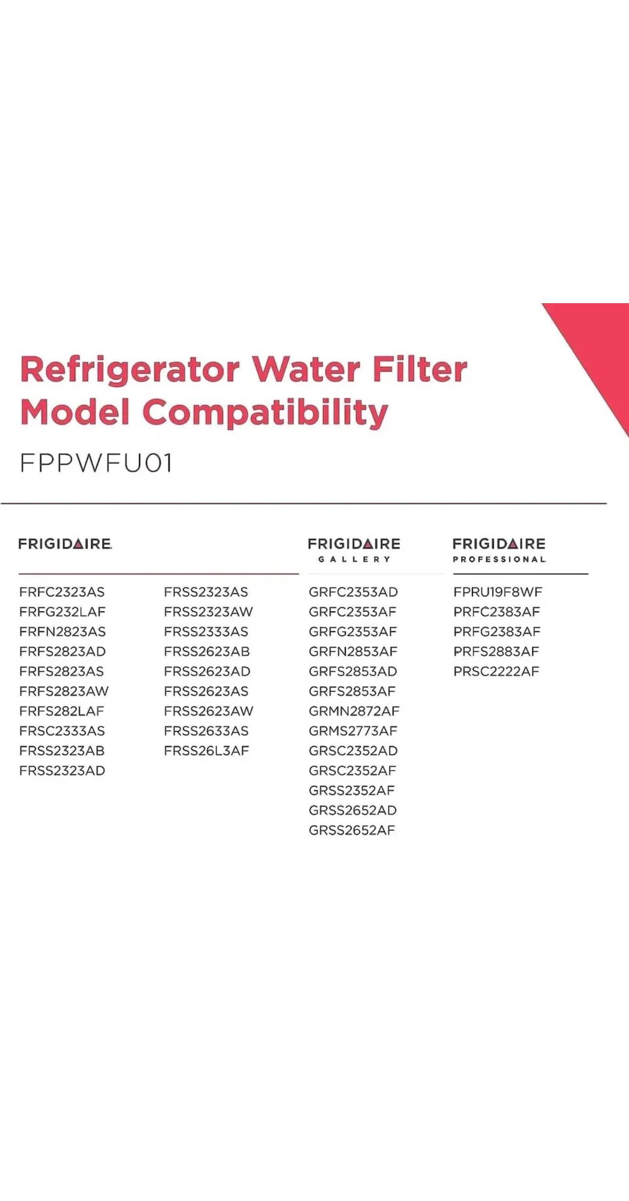 Frigidaire PurePour PWF-1 water filter